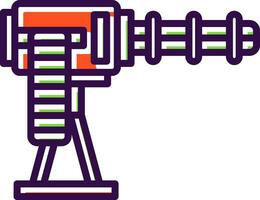 máquina arma de fogo vetor ícone Projeto