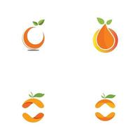 design de logotipo laranja vetor