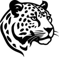 leopardo, minimalista e simples silhueta - vetor ilustração