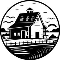 casa de fazenda - Alto qualidade vetor logotipo - vetor ilustração ideal para camiseta gráfico