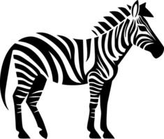 zebra, Preto e branco vetor ilustração