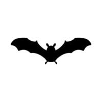 vetor de vampiro de morcego. silhueta de morcego fantasma assustador voando para sugar sangue no dia das bruxas.