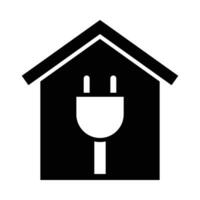 inteligente casa vetor glifo ícone para pessoal e comercial usar.