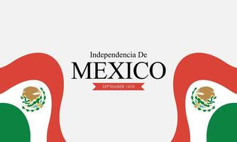 mexicano independência dia fundo vetor