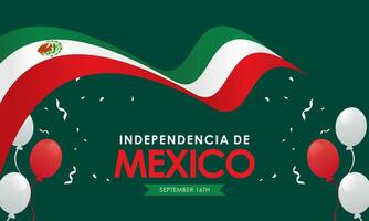 mexicano independência dia fundo vetor