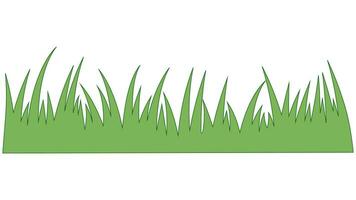 suculento verde Relva em desenho animado grama, gramado verde Relva vetor