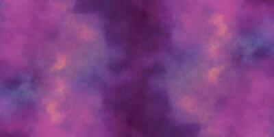abstrato fundo com nuvens aquarela. roxa tons azul aguarela textura vetor ilustração. azul e roxa aleatória fundo com cópia de espaço