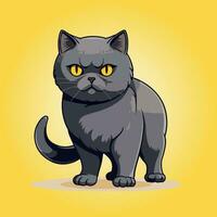 kawaii fofa gato desenho animado personagens vetor isolado ilustração