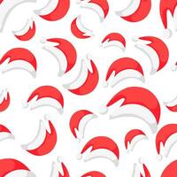 desatado papel de parede fundo vermelho santa claus chapéu barba vetor