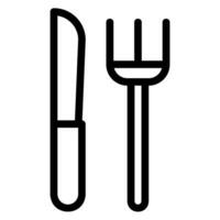 ícone de linha de restaurante vetor