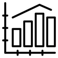 ícone de linha de estatísticas vetor