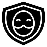 ícone de glifo de proteção vetor