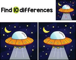UFO veículo encontrar a diferenças vetor