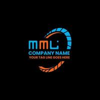 mml carta logotipo criativo Projeto com vetor gráfico, mml simples e moderno logotipo. mml luxuoso alfabeto Projeto