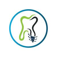 dental implantar logotipo vetor