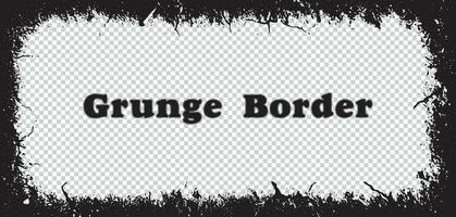 grunge fronteira com Preto e branco texto, grunge fronteira, grunge quadro, Armação sujo, abstrato vetor