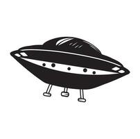 UFO vetor ilustração não identificado vôo objeto pires cósmico embarcação