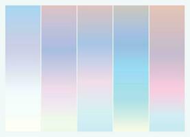 55 vetor colorida gradiente coleção