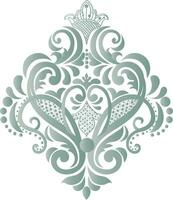 damasco ornamental elementos retro elegância simétrico formas vetor