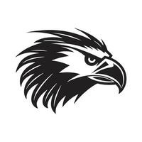 águia, vintage logotipo linha arte conceito Preto e branco cor, mão desenhado ilustração vetor