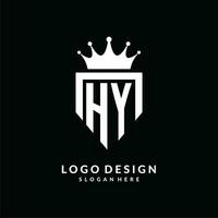 carta por logotipo monograma emblema estilo com coroa forma Projeto modelo vetor