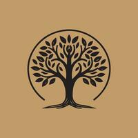 logotipo do vetor da árvore