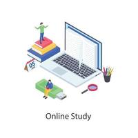 educação e estudo online vetor