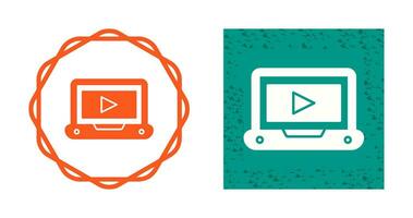 ícone de vetor de tutorial em vídeo