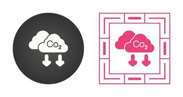 ícone de vetor de co2