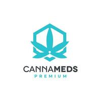 cannabis médico saúde logotipo vetor