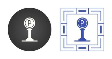 ícone de vetor de sinal de estacionamento
