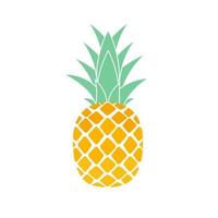 tropical fruta abacaxi ícone símbolo design. ilustração vetorial vetor