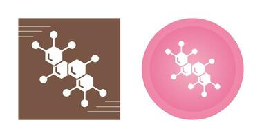 ícone de vetor de molécula