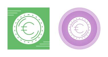 ícone de vetor de moeda euro