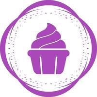 ícone de vetor de cupcake