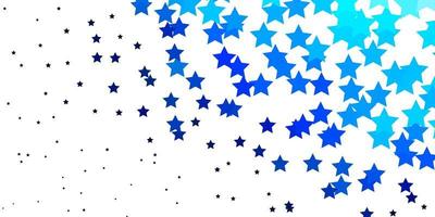 padrão de vetor azul escuro com estrelas abstratas. ilustração decorativa com estrelas no modelo abstrato. padrão para sites, páginas de destino.