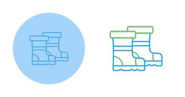 ícone de vetor de botas de chuva