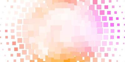 textura de vetor rosa e amarelo claro em estilo retangular. ilustração colorida com retângulos gradientes e quadrados. design para a promoção de seus negócios.