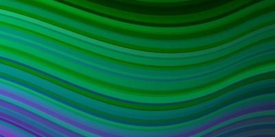 padrão de vetor rosa claro verde com linhas curvas. ilustração colorida, que consiste em curvas. modelo para celulares.
