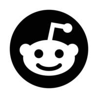 reddit vetor glifo ícone para pessoal e comercial usar.