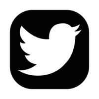 Twitter vetor glifo ícone para pessoal e comercial usar.