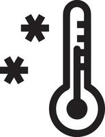 termômetro remédio ícone símbolo imagem vetor. ilustração do a temperatura frio e quente a medida ferramenta Projeto imagem.eps 10 vetor