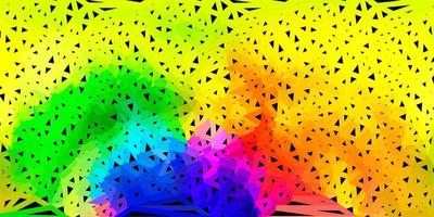 textura de polígono gradiente luz multicolor vetor. vetor