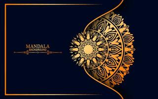 fundo de design de mandala ornamental de luxo vetor