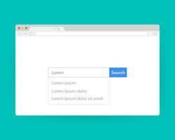 rede simples navegador janela branco, verde fundo vetor