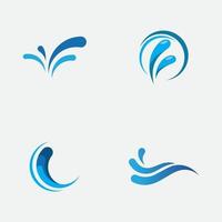 projeto de ilustração do ícone do vetor do logotipo do respingo de água