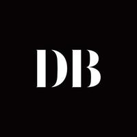 modelo de design de logotipo inicial de carta de logotipo db vetor