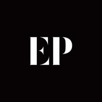 ep logo letter inicial modelo de designs de logo vetor