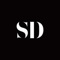 modelo de design de logotipo inicial de carta de logotipo sd vetor