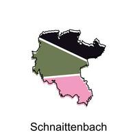 Schnaittenbach cidade mapa ilustração. simplificado mapa do Alemanha país vetor Projeto modelo
